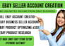 create a verified ebay seller account with full store setup and SEO optimization
